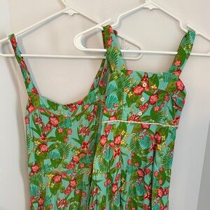 Matilda Jane Green and Red Floral Kids Set